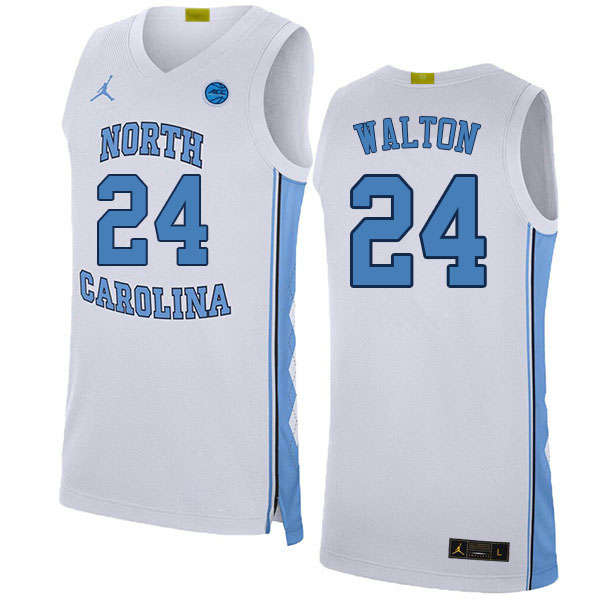 Men #24 Kerwin Walton North Carolina Tar Heels College Basketball Jerseys Sale-White